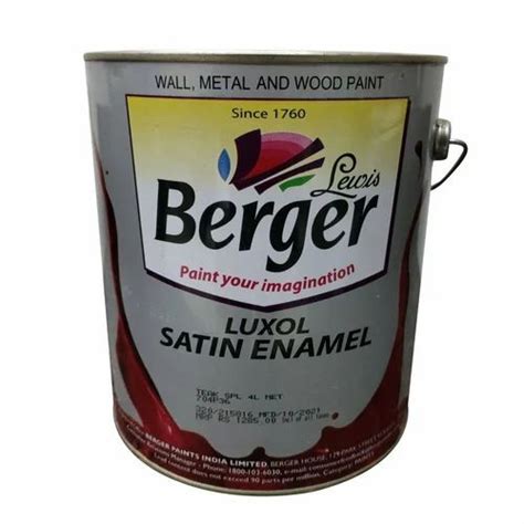 Berger Luxol Satin Enamel Paint Ltr At Rs Unit In