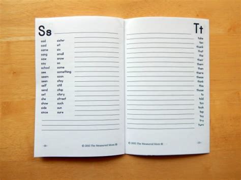 Printable Spelling Dictionary For Kids The Measured Mom