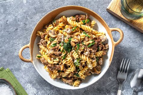 Salisbury Style Beef Fusilli Recipe Hellofresh