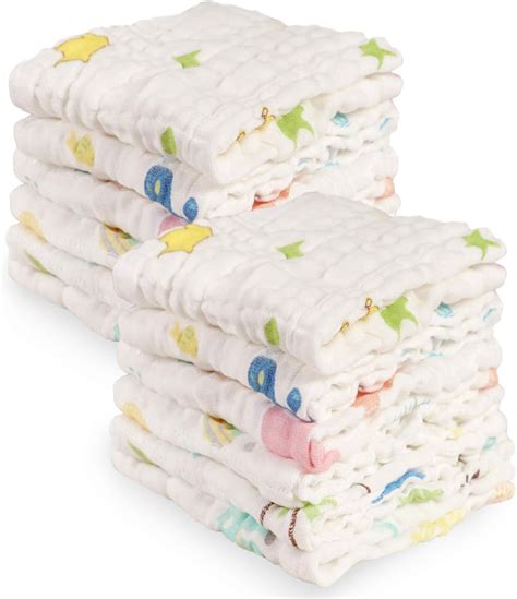 Amazon Muslin Washcloths Natural Cotton Baby Wipes Soft