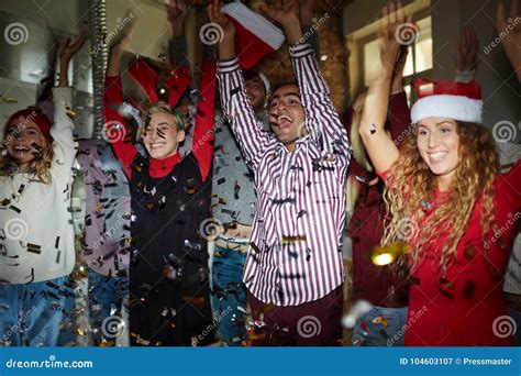 Christmas Dance Stock Image Image Of Confetti Girl 104603107