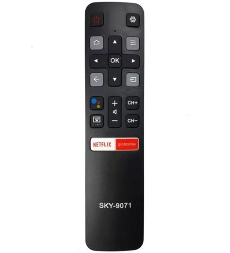 Controle Remoto Para Tv Tcl 4k Smart Tv S Voz Netflix Globo Play Sky