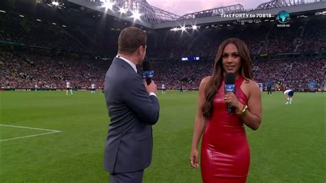 Alex Scott Hosting Soccer Aid Wearing YSL Latex Dress YouTube