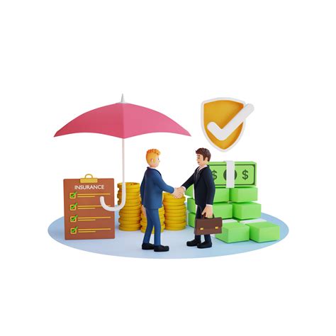 Insurance company 3d character illustration 11354519 PNG