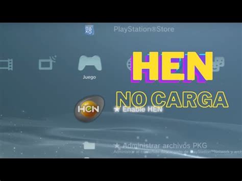 Solución HEN no termina de cargar PS3 YouTube