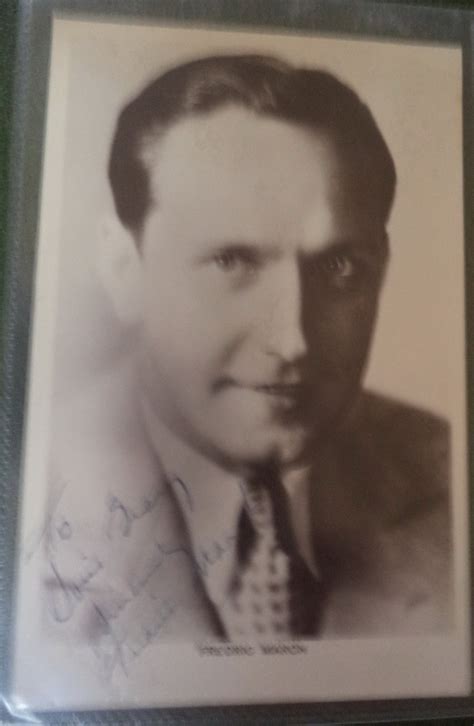 Fredric March 1897 1975 Autograph Hand Signed On A Picturegoer