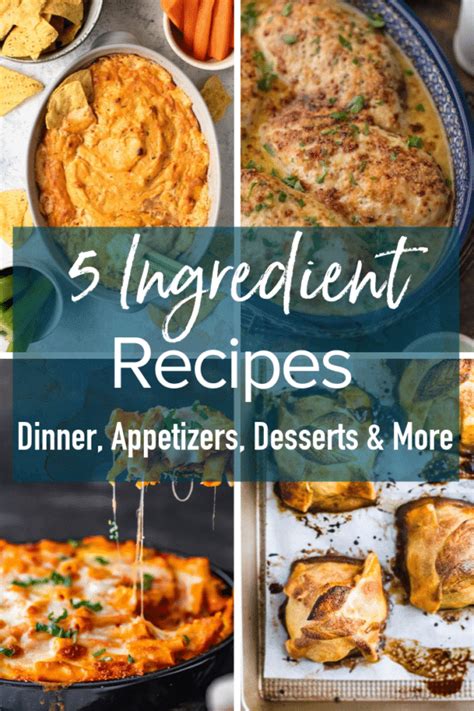 5 Ingredient Recipes Easy Meals With 5 Ingredients Or Less