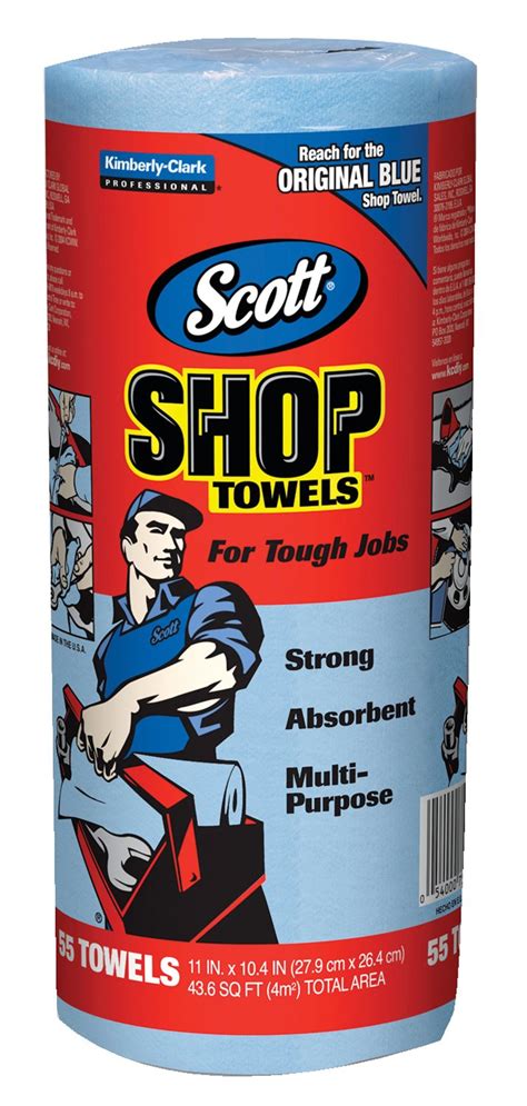 Kimberly Clark Professional 75130 Scott Shop Towels With 55 Per Roll