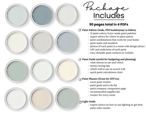 Beachy Paint Colors Benjamin Moore Paint Palette for Living Room Walls ...