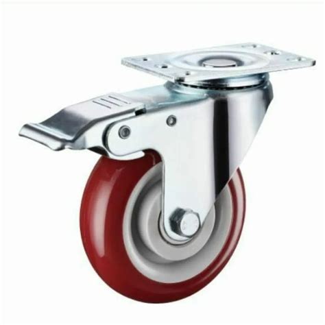 4X1 5 Medium Duty Pu Caster Wheel Load Capacity 100 500kg At 160