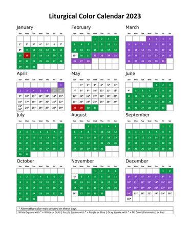 Liturgical Calendar 2023 Methodist – Get Calendar 2023 Update