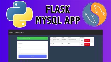 Python Flask Y Mysql Aplicación Web Aplicación De Ejemplo Youtube