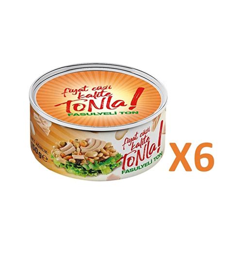 Fiyat Cüz i Kalite Tonla Ekonomik Fasulyeli Ton Balığı 150g X 6 Adet