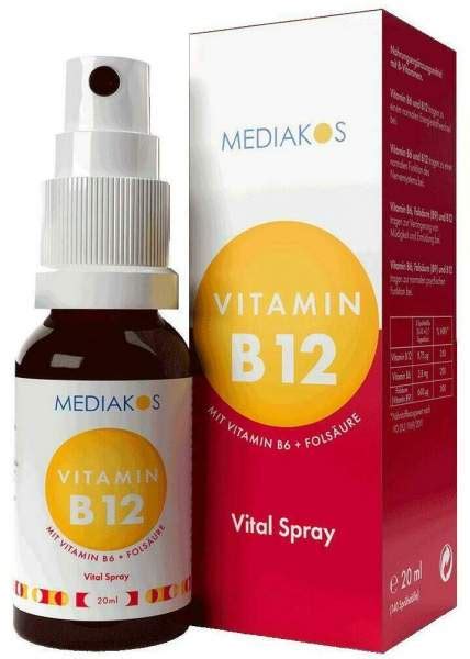 Vitamin B12 B6 Folsäure Mediakos Vital Spray 20 ml kaufen