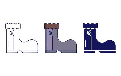 Premium Vector Rubber Boot Vector Icon