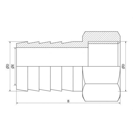 Embout Femelle Cannel Filetage Gaz En Inox L En Sofra Inox