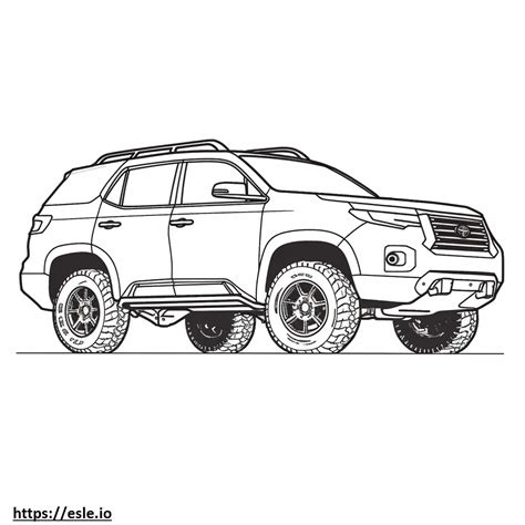 Nissan Pathfinder 4WD Rock Creek 2024 Para Colorear E Imprimir