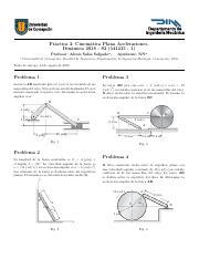 Practica Pdf Pr Ctica Cinem Tica Plana Aceleraciones Din Mica