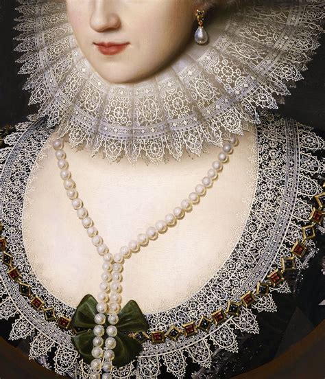 Unknown Lady By William Larkin17th Century Statement Necklace