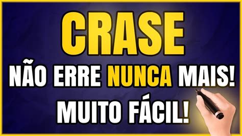 CRASE 5 Dicas SIMPLES Sobre Como Usar Crase CONCURSOS E VESTIBULARES