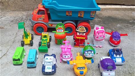 Wadidawww Truk Pasir Mencari Mainan Super Wings Robocar Poli Amber