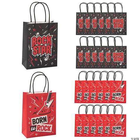 Medium Rockstar Gift Bags - 12 Pc. | Oriental Trading