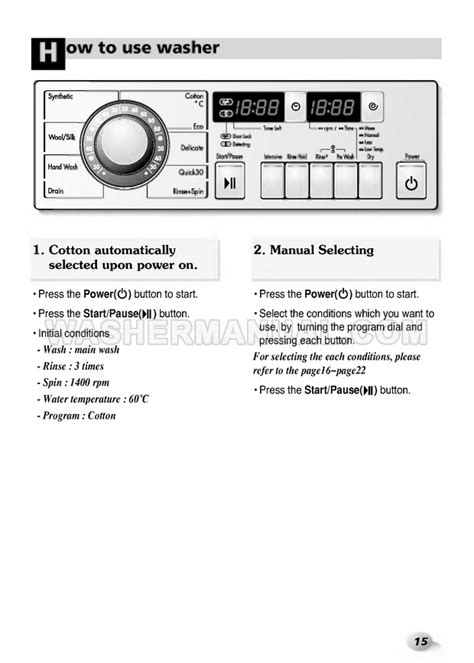 LG WD-1433RD Front Load Washer Owner's Manual