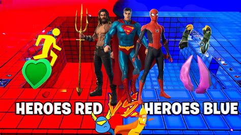 🔴red Vs Blue🔵 Super Heros🦸 1103 7148 5801 By Bego Fortnite Creative Map Code Fortnitegg