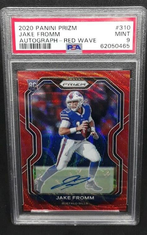 Jake Fromm Autographed Signed Panini Prizm Red Wave Rookie