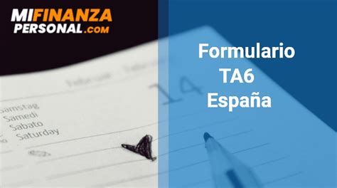 Formulario TA6 en España2025