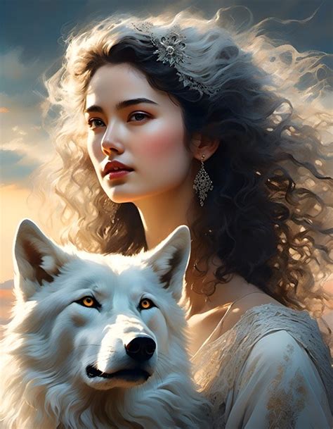 Download Ai Generated Woman Wolf Royalty Free Stock Illustration