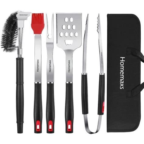 USTENSILE BARBECUE PLANCHA Set Accessoires BBQ 5 Outils Pour