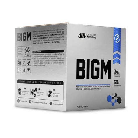 Ripley PROTEÍNA UNIVERSE NUTRITION BIGM CAJA 10 SACHETS COOKIES DE LECHE