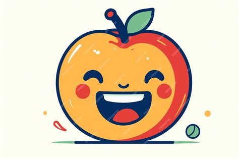 Premium Vector | Smiling face of an apple illustration