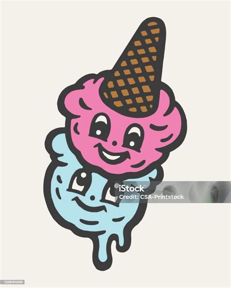 Upside Down Ice Cream Cone Stock Illustration Download Image Now