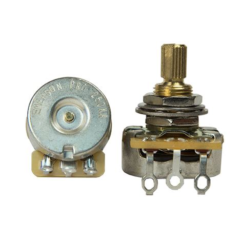 Emerson Custom CTS 250K Short Split Shaft Pro Potentiometer At Gear4music