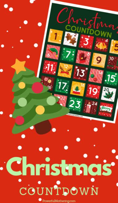 Christmas Countdown Printable Free Homeschool Deals