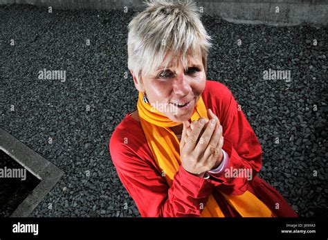 Mature Woman Asking Stock Photo Alamy
