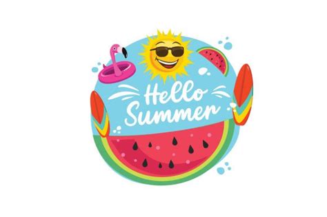 Hello Summer Svg Cut File By Creative Fabrica Crafts · Creative Fabrica