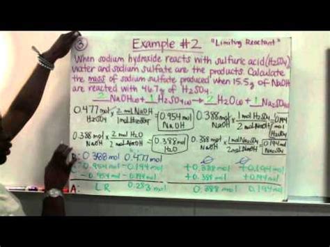 Module Limiting Reactants And Percent Yield Youtube