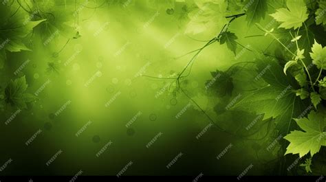 Premium Photo | Green wallpaper with a leaf and the word forest on it