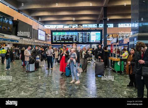 London Uk May Passengers Facing Travel Disruption On A Second