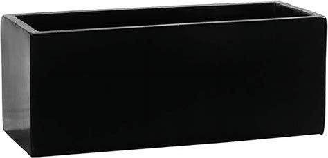 Black Fiberstone Flower Modern Balcony And Window Planter Box 8 H X 8 W X 20 L Carlo