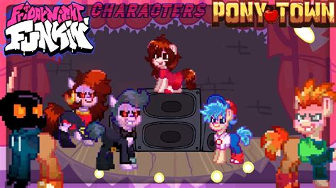 How To Make Friday Night Funkin Characters In Ponytown Part 1 Read