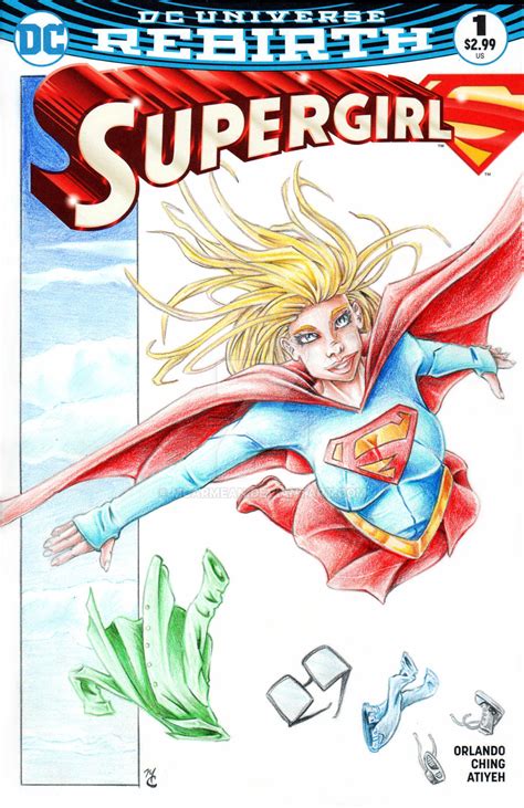 Supergirl 01 Rebirth Sketch Cover By Mcarmean On Deviantart