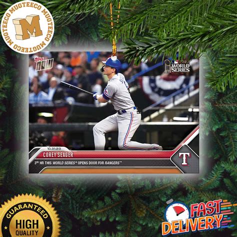 Texas Rangers Corey Seager 2023 MLB Topps Now Card 1066 World Series