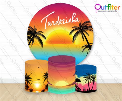 KIT PAINEL 150DIAM 3 CAPAS DE CILINDROS TARDEZINHA 05 Outfiter Festas