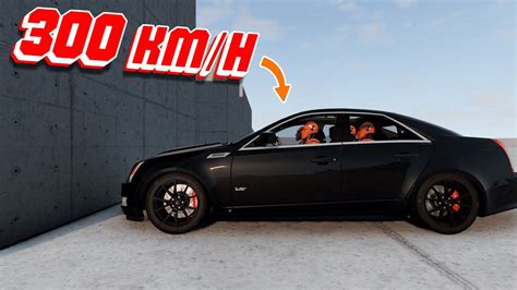 Cadillac Cts Vs Wall Km H Beamng Drive Beamngpump