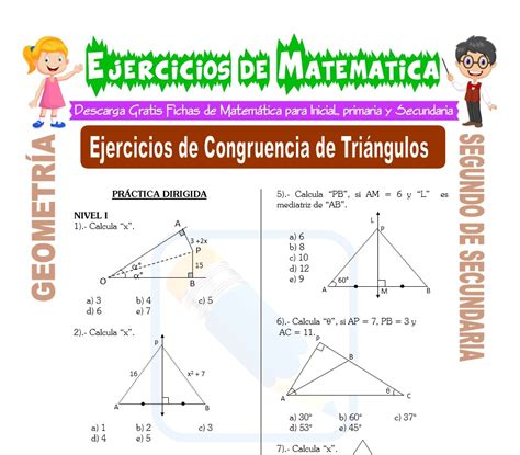 Ejemplos Criterios De Congruencia Y Semejanza De Triangulos