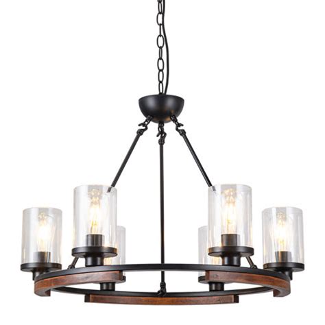 Gracie Oaks Trayven Light Dimmable Wagon Wheel Chandelier Reviews